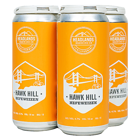 Headlands Brewing Hawk Hill Hefeweizen 4pk 16oz Can