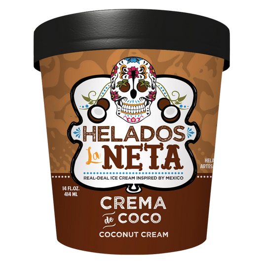 Helados La Neta Crema de Coco (Coconut Cream) 14oz