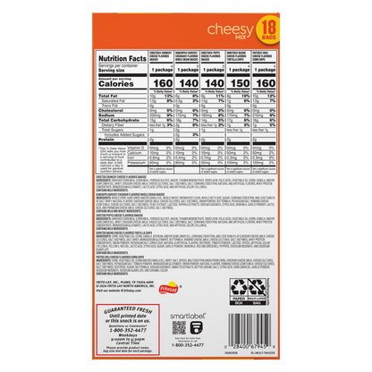 Frito Lay Snacks Cheesy Mix Variety 17.625 18ct