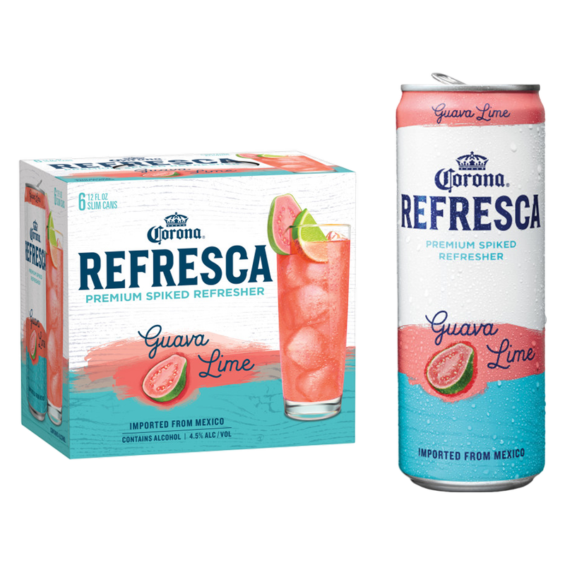 Corona Refresca Guava Lime 6pk 12oz Can 4.5% ABV