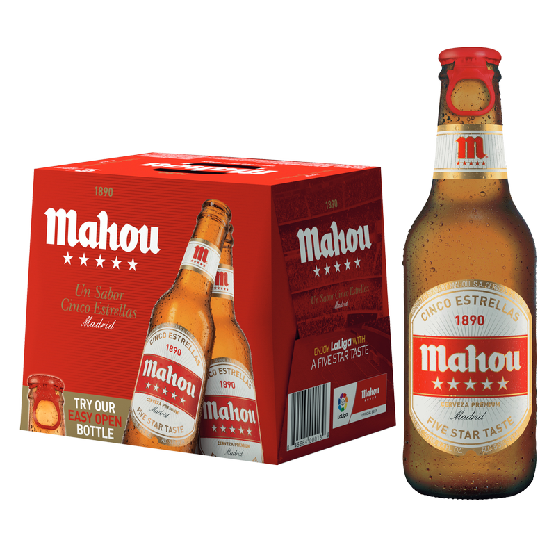 Mahou Cinco Estrellas 12pk 8.4oz Btl 5.5% ABV