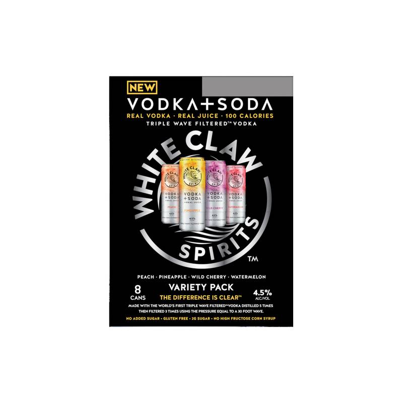 White Claw Vodka + Soda Variety 8pk 12oz Can 4.5% ABV