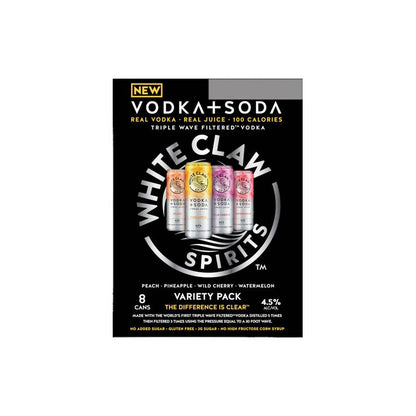 White Claw Vodka + Soda Variety 8pk 12oz Can 4.5% ABV