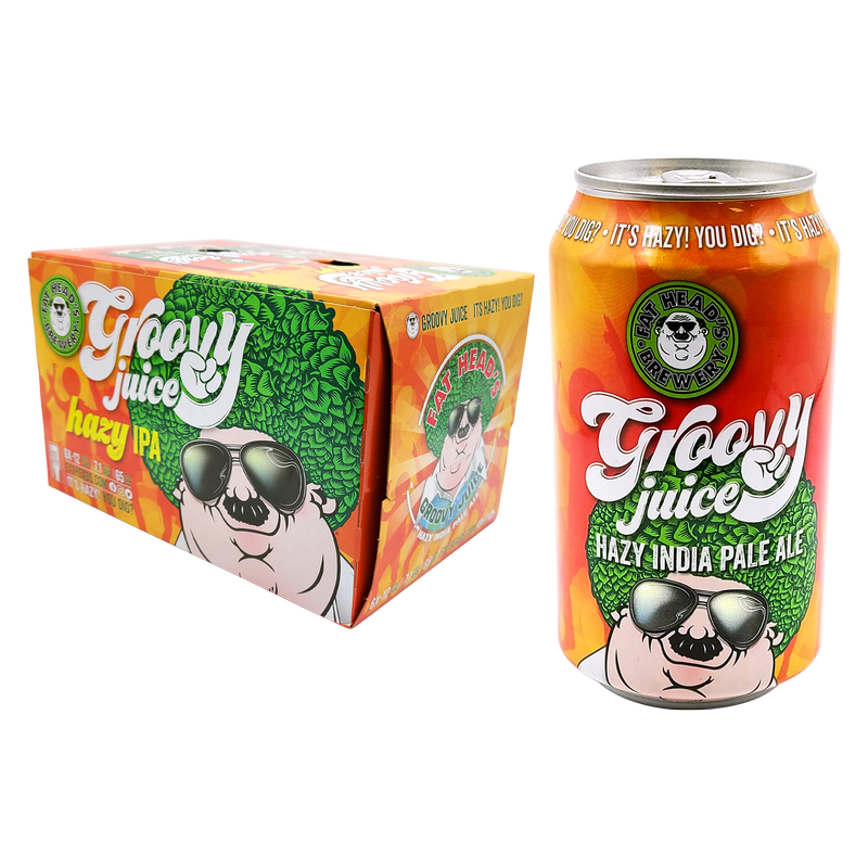 Fat Head's Groovy Juice Hazy IPA 6pk 12oz Can 7.1% ABV