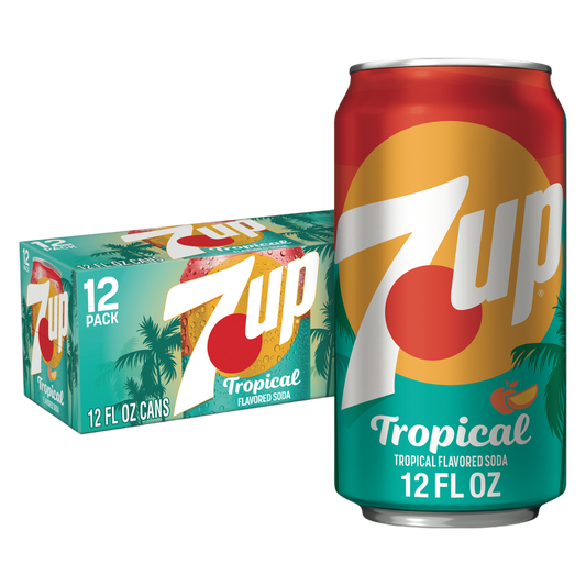 7UP Tropical 12pk 12oz Can