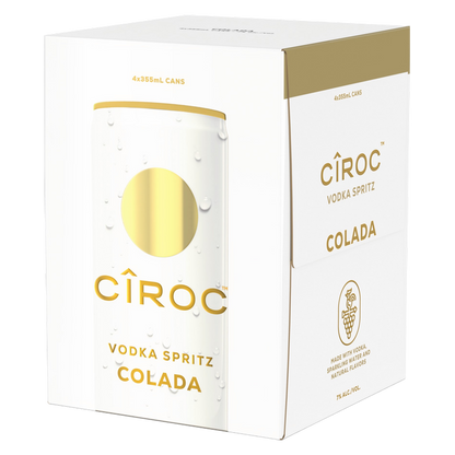 Ciroc Vodka Spritz Colada 12oz 4pk 5% ABV