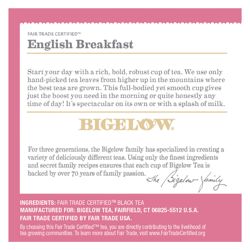 Bigelow Tea English Breakfast Caffeinated Black Tea K-Cups 12ct