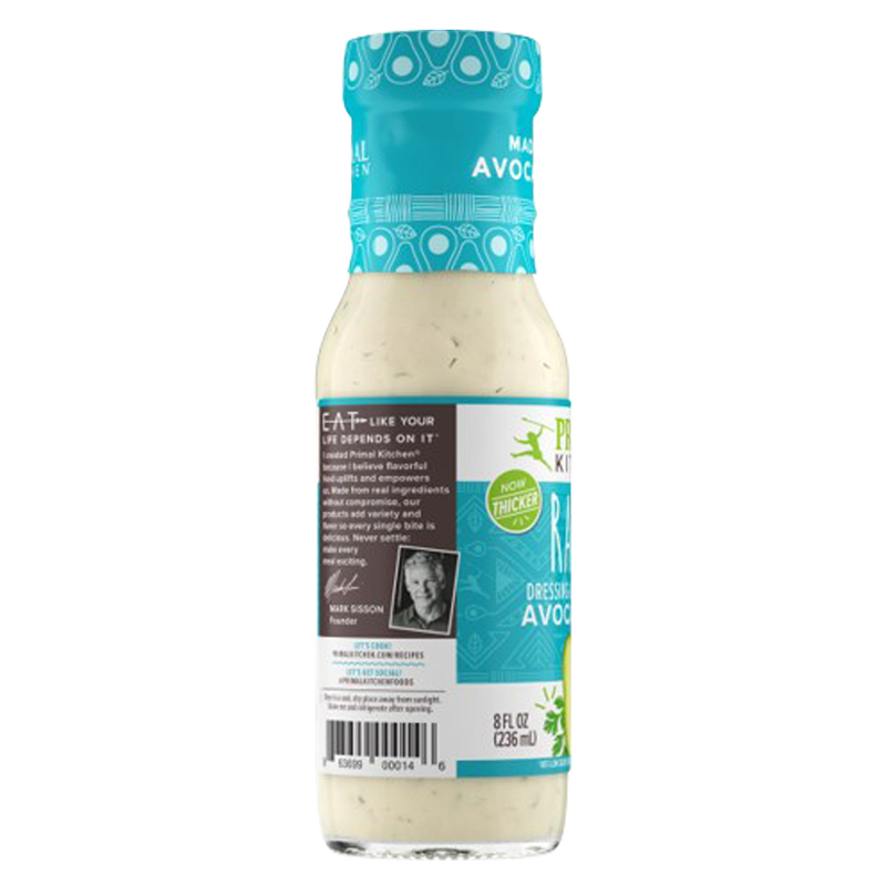 Primal Kitchen Avocado Oil Ranch Dressing 8oz