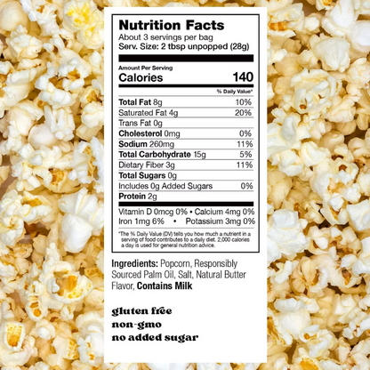 Opopop Microwave Popcorn Super Butter, 8.5oz