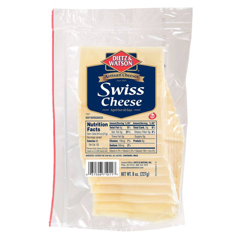 Dietz & Watson Sliced Swiss Cheese