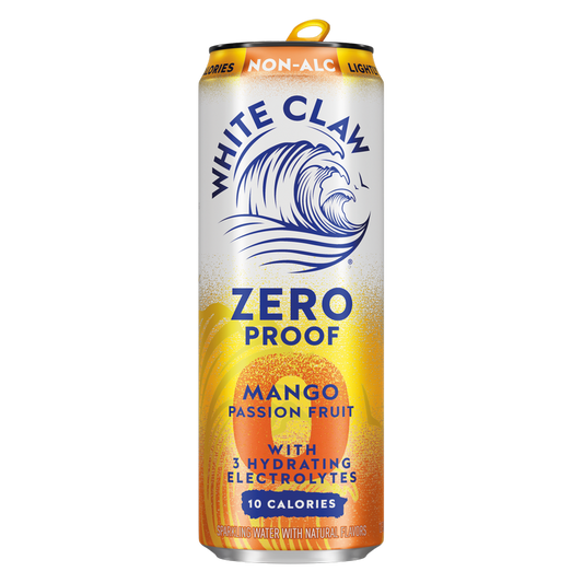 White Claw Zero Proof Mango Passion Fruit Single 12oz Can