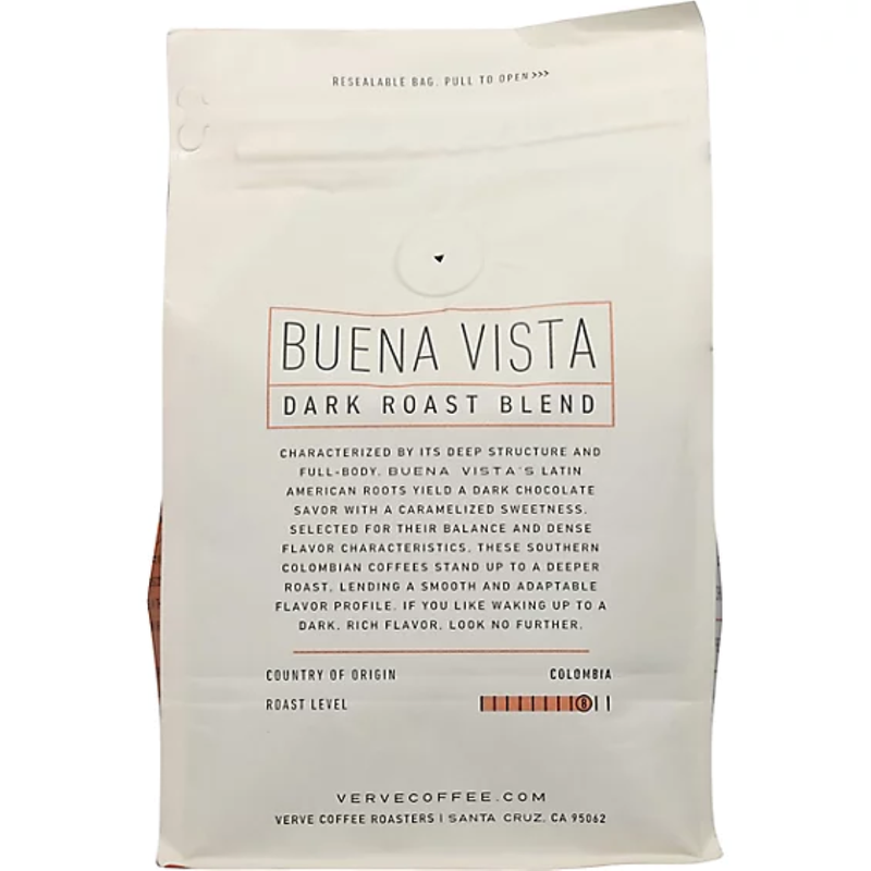 Verve Coffee, Buena Vista Dark Roast, 12 oz