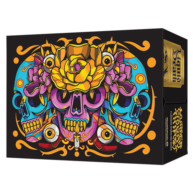 Liquid Death Sparkling Water Mango Chainsaw 8pk 19.2 oz King Size Can