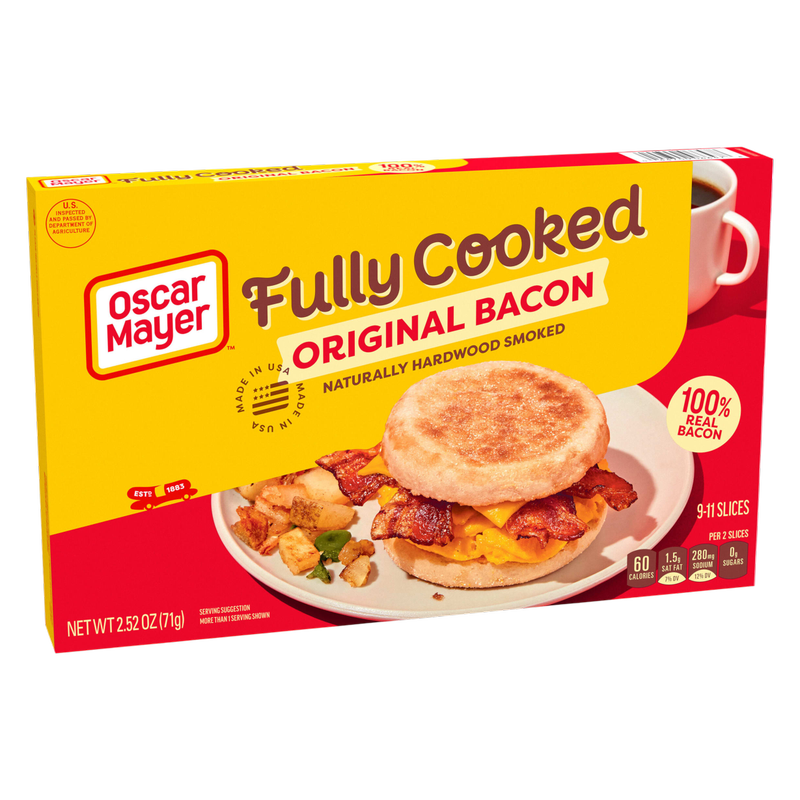 Oscar Mayer Original Fully Cooked Bacon - 2.52oz