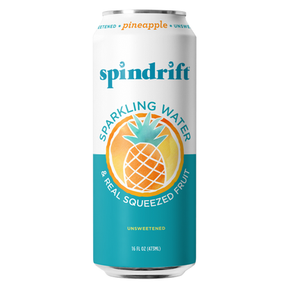 Spindrift Sparkling Water Pineapple 16oz Can