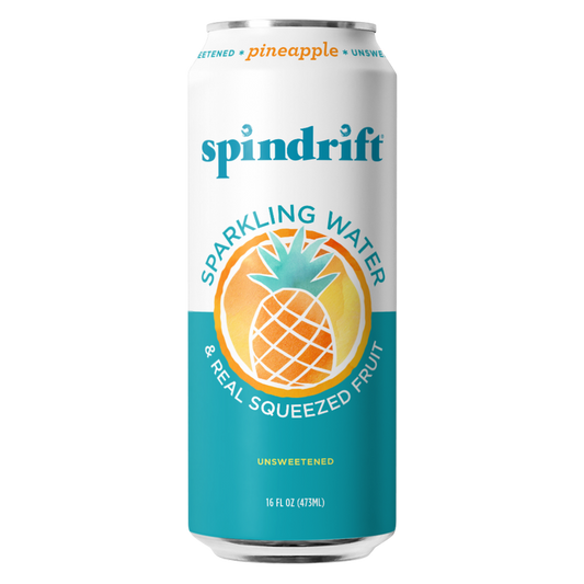 Spindrift Sparkling Water Pineapple 16oz Can