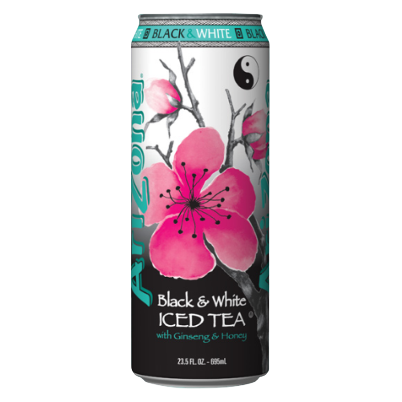 Arizona Black & White Tea 23.5oz Can