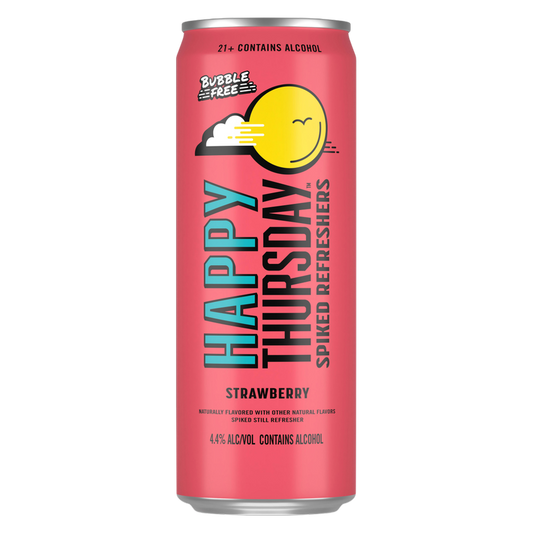 Happy Thursday Strawberry 24oz Can 4.4% ABV