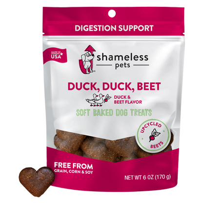 Shameless Pets Duck Duck Beets Dog Treats 6oz