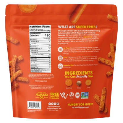 Actual Veggies Sweet Potato Super Fries, 14oz