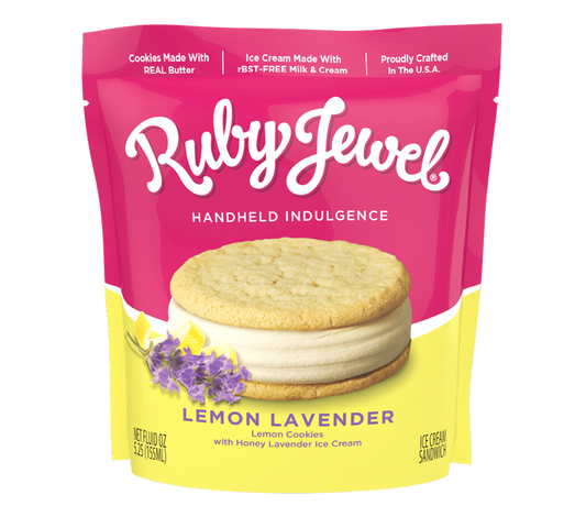 Ruby Jewel Lemon w/ Honey Lavender Ice Cream Sandwich