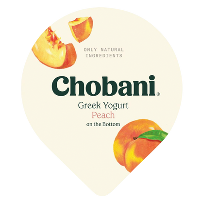 Chobani Peach on the Bottom Nonfat Greek Yogurt - 5.3oz