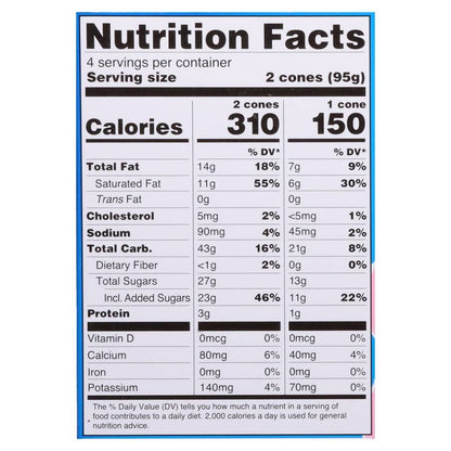 Blue Bunny Mini Swirls Strawberry Shortcake Cones, Frozen Dessert, 8 Pack