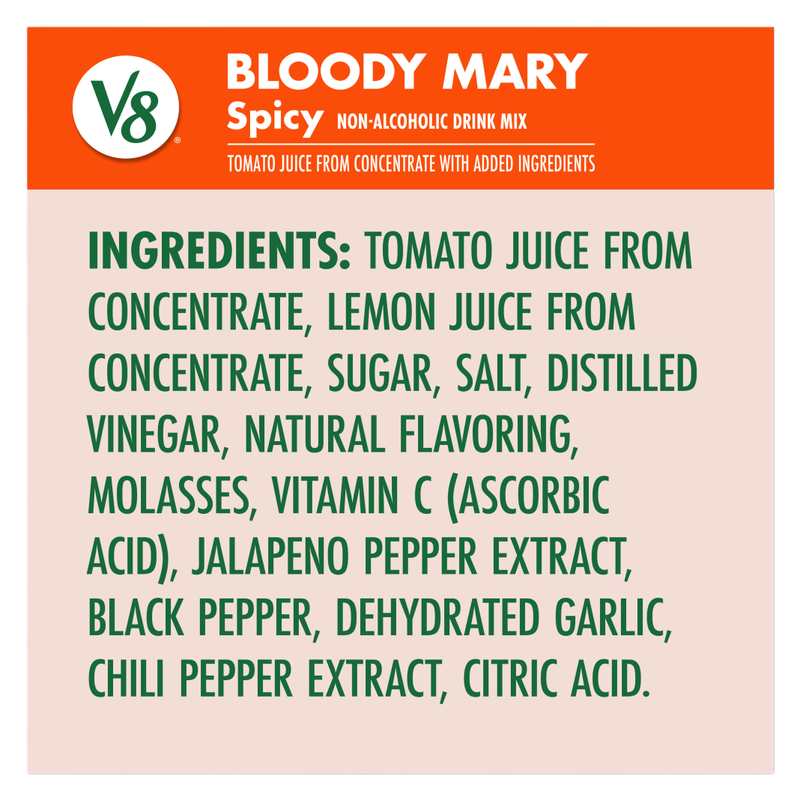 V8 Spicy Bloody Mary Mix 8oz 6pk Can