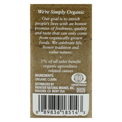 Simply Organic Cumin, 2.31oz.
