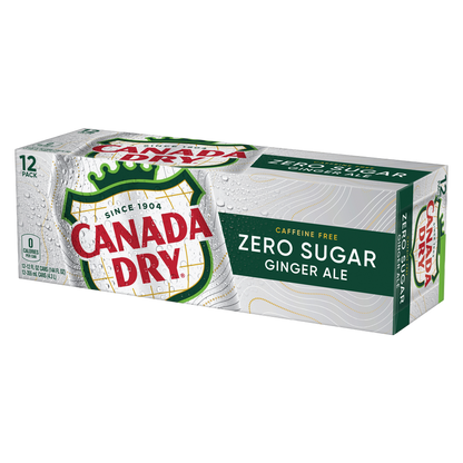 Canada Dry Ginger Ale Zero Sugar 12pk 12oz Can