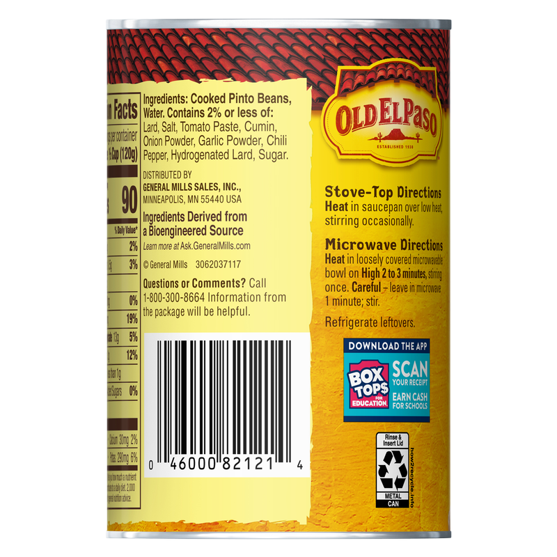 Old El Paso Refried Beans Traditional 16oz