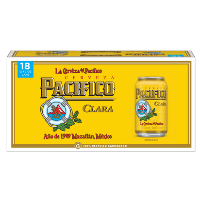 Pacifico 18pk 12oz Cans 4.4% ABV