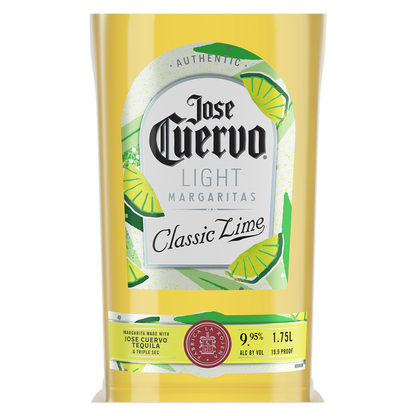Jose Cuervo Authentic Margarita Classic Lime Light Ready to Drink Cocktail 1.75L 9.95% ABV