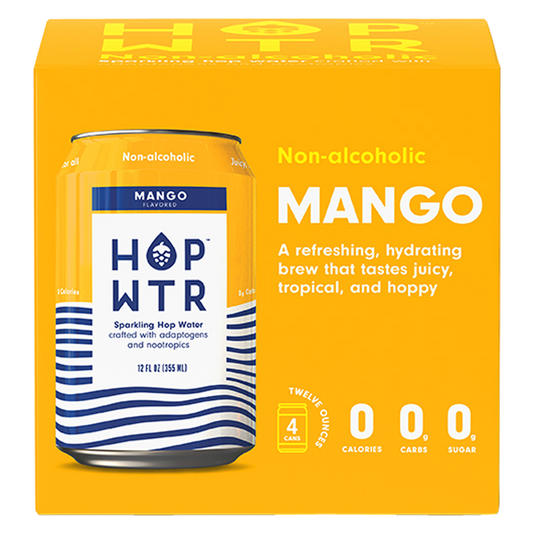 HOP WTR Mango 4pk 12oz Can