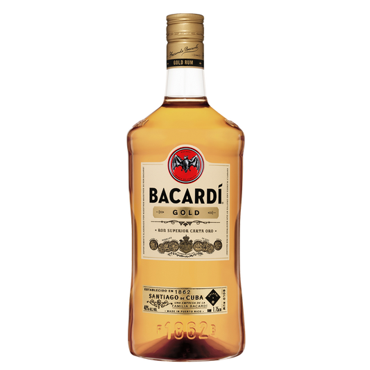 Bacardi Gold Rum Plastic 1.75L