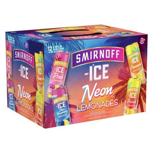 Smirnoff Ice Neon Lemonade 12pk 12oz Can 4.5% ABV