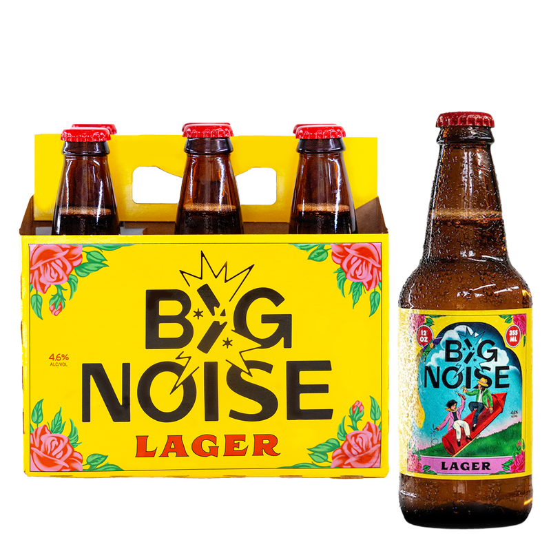 Big Noise Lager 6pk 12oz Btl 4.6 ABV%