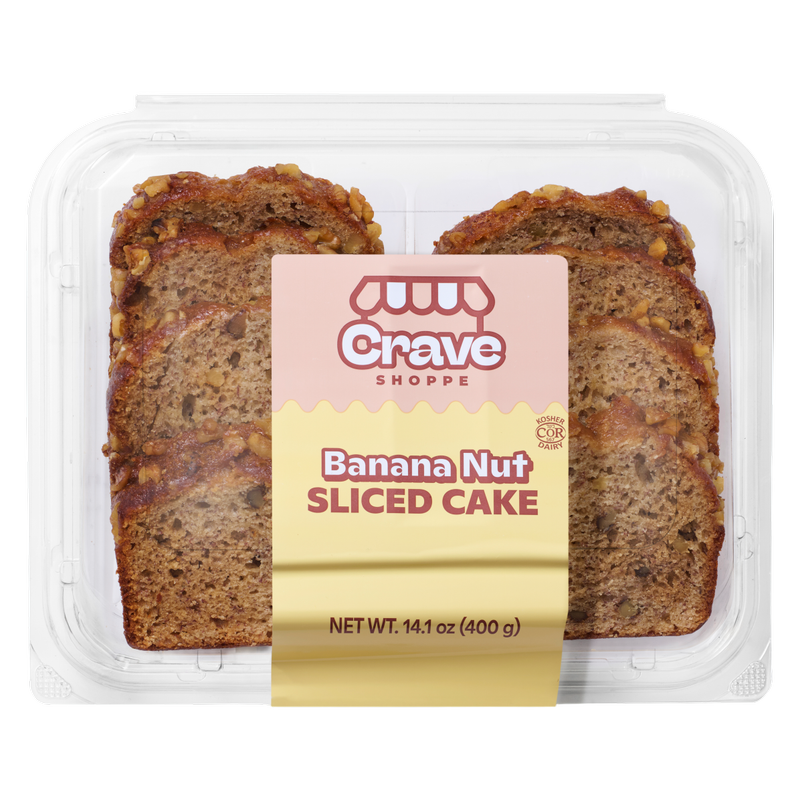 Crave Shoppe Banana Nut Cake - 8 ct