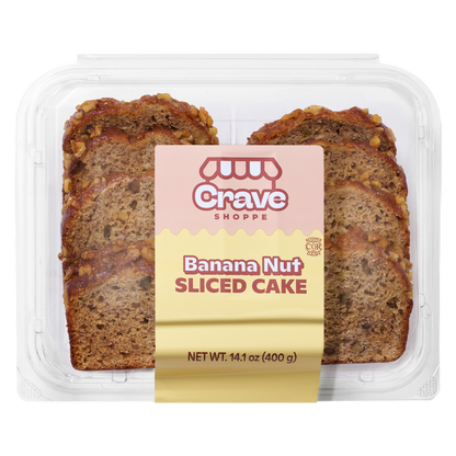 Crave Shoppe Banana Nut Cake - 8 ct