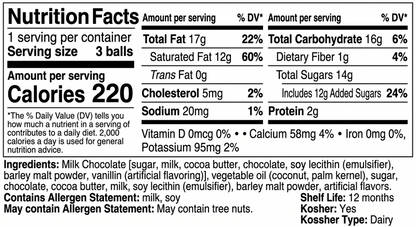 Lindt LINDOR Milk Chocolate Candy Truffles, Chocolates with Smooth, Melting Truffle Center, 1.3 oz