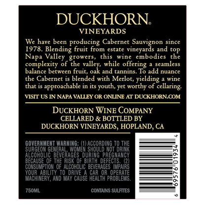 Duckhorn Cabernet Sauvignon 750ml