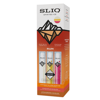 SLIQ Spirited Ice Rum Cocktail Pops 9pk 100ml  8% ABV