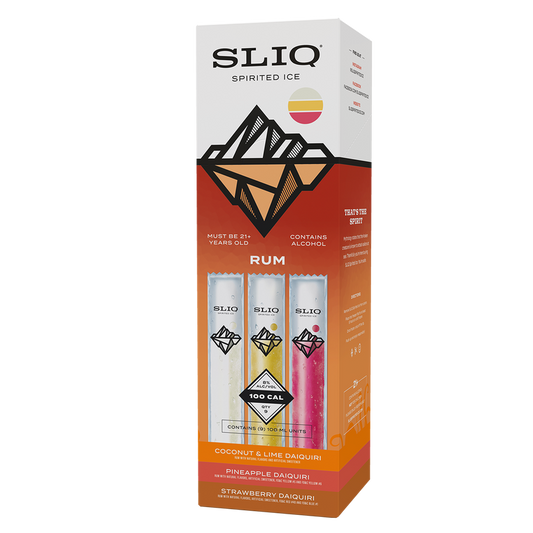 SLIQ Spirited Ice Rum Cocktail Pops 9pk 100ml  8% ABV