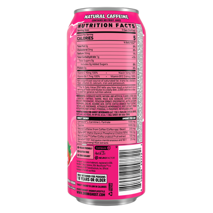 GHOST ENERGY Bubblicious Strawberry Splash 16oz Can