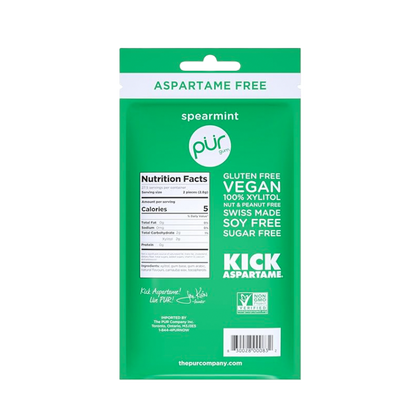 Pur Aspartame Free Spearmint Gum 55ct