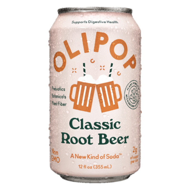 Olipop Classic Root Beer 4pk 12oz Can- XL