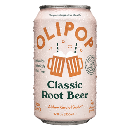 Olipop Classic Root Beer 4pk 12oz Can- XL