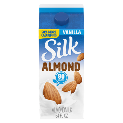 Silk Vanilla Almond Milk 1/2 Gallon
