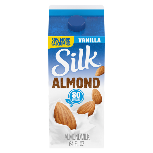 Silk Vanilla Almond Milk 1/2 Gallon