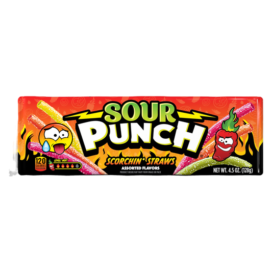 Sour Punch Scorchin' Straws, 4.5oz
